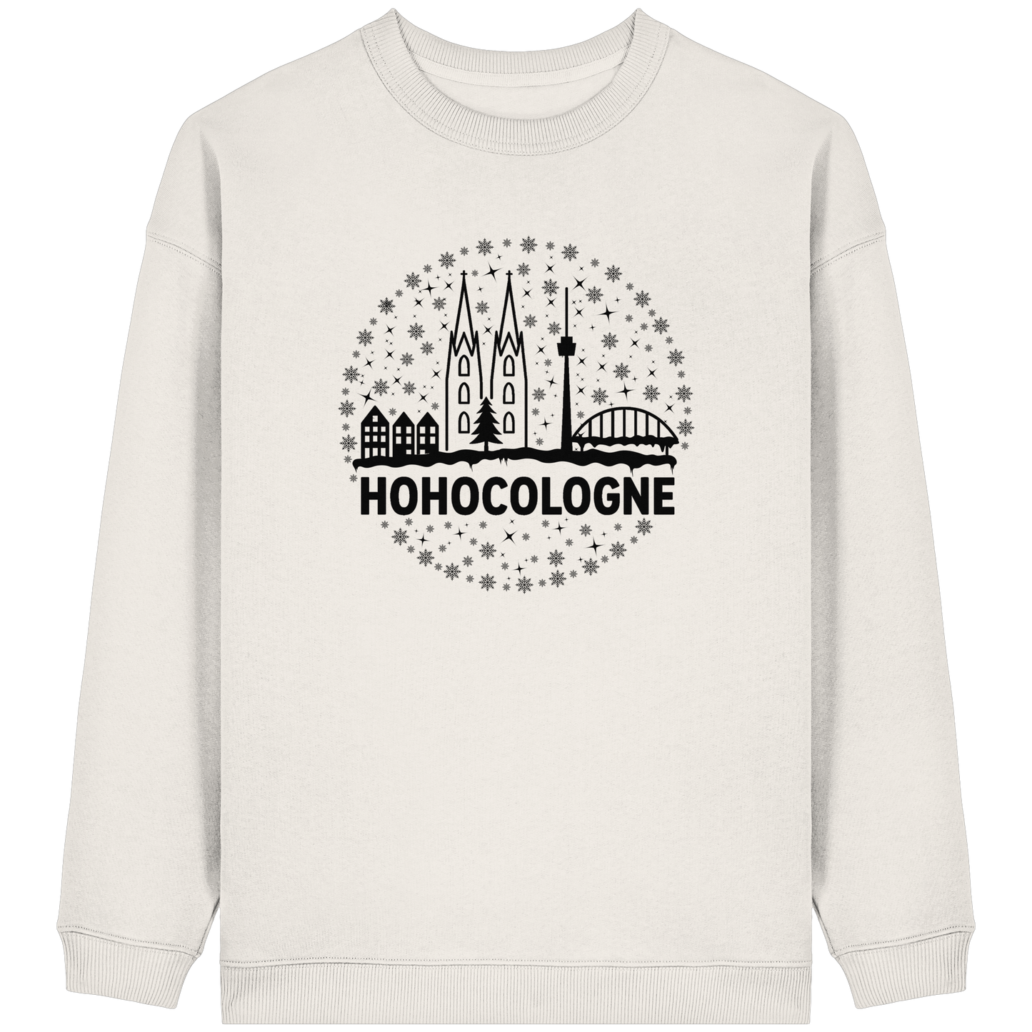 HOHOCologne Druck - Womens Organic Oversized Sweatshirt