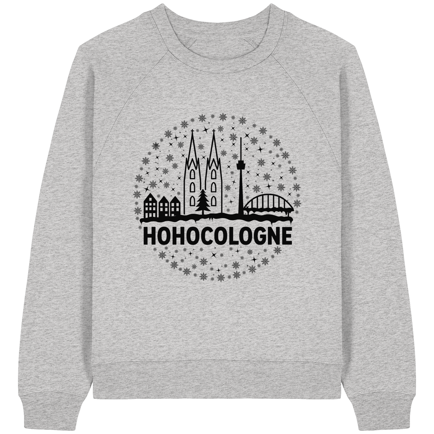 HOHOCologne Druck - Womens Organic Raglan Sweatshirt