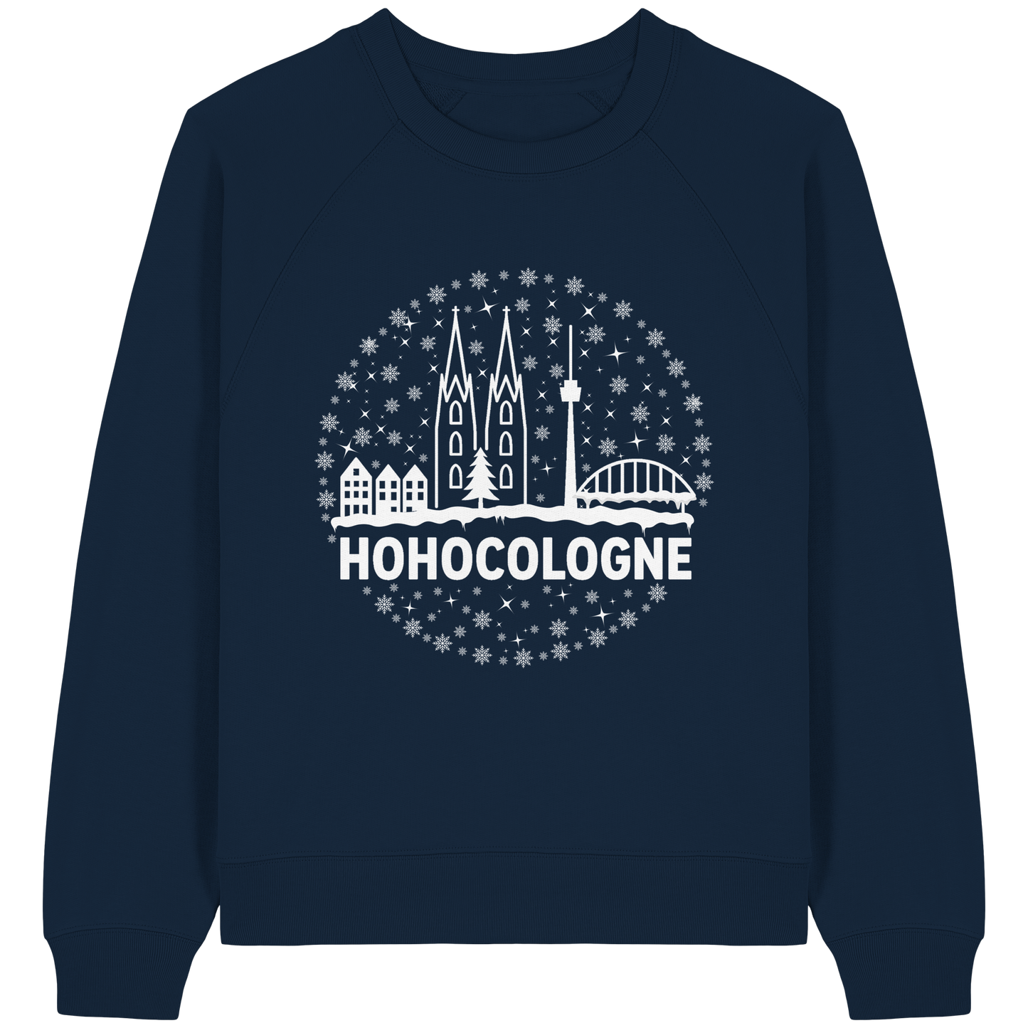 HOHOCologne Druck - Womens Organic Raglan Sweatshirt