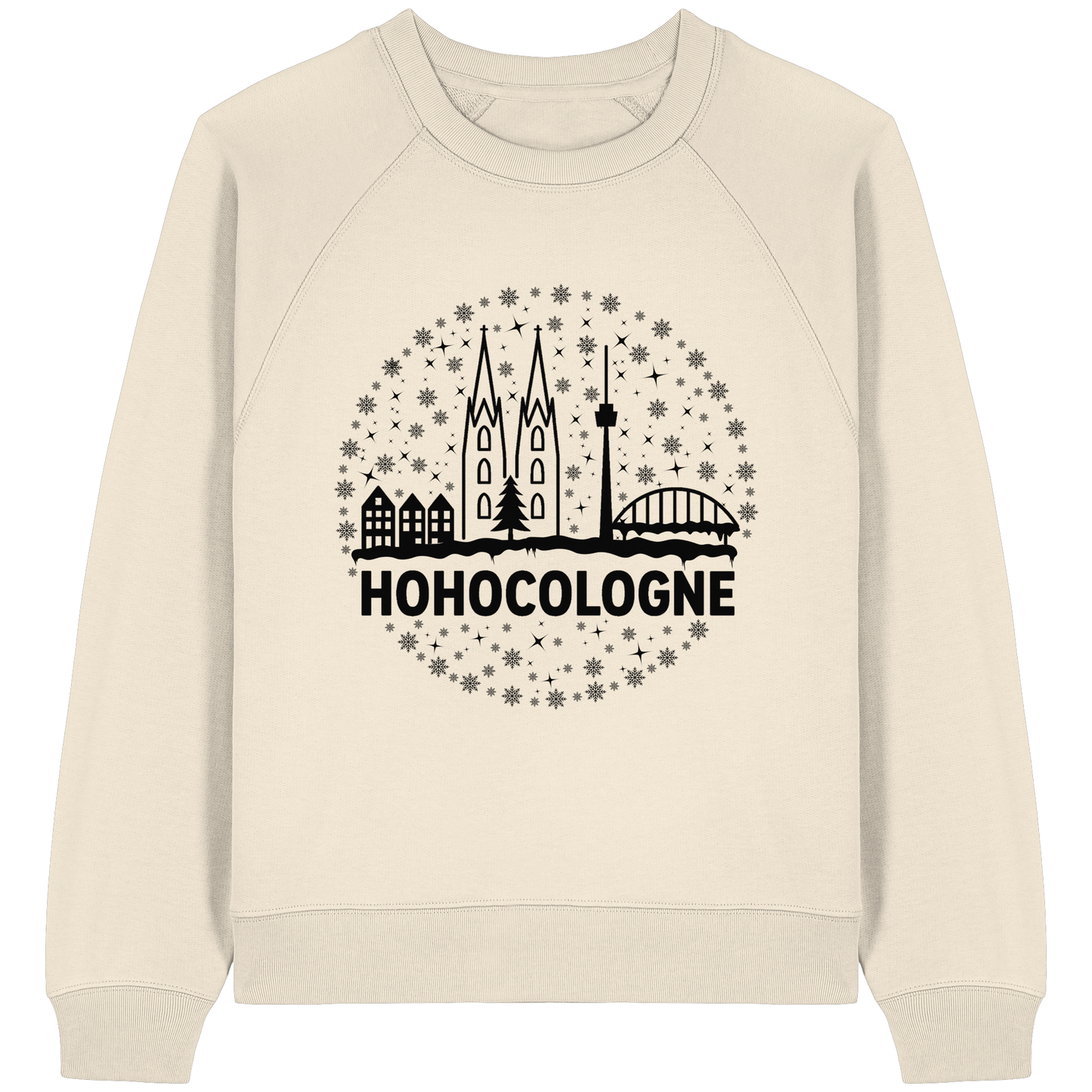 HOHOCologne Druck - Womens Organic Raglan Sweatshirt